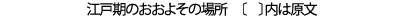 おおよその場所