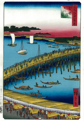 両国橋大川ばた